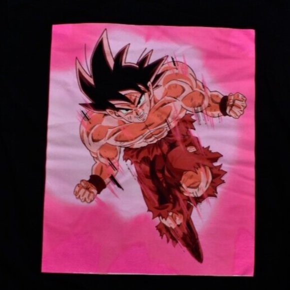 Dragon Ball Z Mens Goku 9000 Anime Black Tee Shirt New Medium - Picture 2 of 3